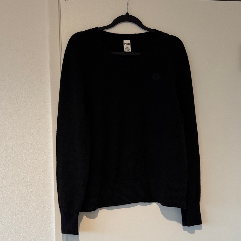 VS PINK Black Knit Sweater -L